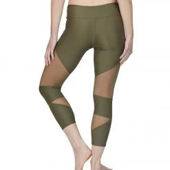 Onzie Cut Out Yoga Capris Sepia CLOTHING