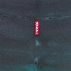 CLOTHING Hard Tail Flat Waisted Cotton Yoga Capris Rainbow Horizon Blue/Teal