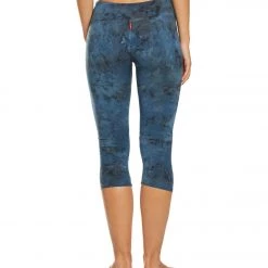 CLOTHING Hard Tail Flat Waisted Cotton Yoga Capris Grey Blue Reverse Lava Wash 11 CLOTHING Hard Tail Flat Waisted Cotton Yoga Capris Grey Blue Reverse Lava Wash