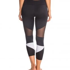 Onzie Cut Out Yoga Capris Black/White CLOTHING