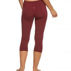 Hard Tail Flat Waisted Cotton Yoga Capris Fig 10 Hard Tail Flat Waisted Cotton Yoga Capris Fig