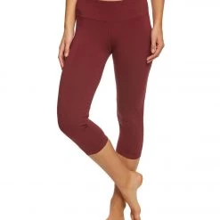 Hard Tail Flat Waisted Cotton Yoga Capris Fig 13 Hard Tail Flat Waisted Cotton Yoga Capris Fig