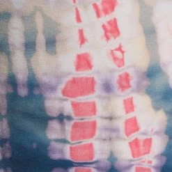 Hard Tail Flat Waisted Cotton Yoga Capris Aqua/Berry Lizard