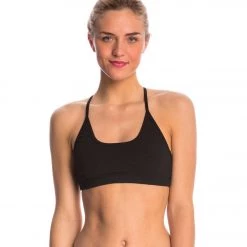 Hard Tail Freestyle Yoga Sports Bra Black