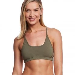 Hard Tail Freestyle Yoga Sports Bra Olive