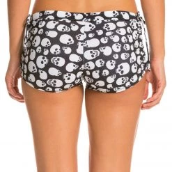 CLOTHING Onzie Side String Yoga Shorts Skull