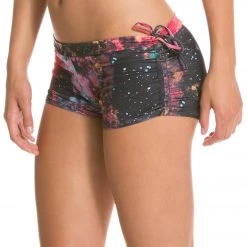 Onzie Side String Yoga Shorts Solar System