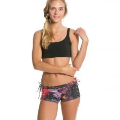 Onzie Side String Yoga Shorts Solar System