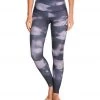 Onzie High Waisted Graphic Yoga Leggings Feathered