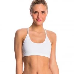 CLOTHING Hard Tail Freestyle Yoga Sports Bra White