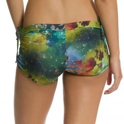 Onzie Side String Yoga Shorts Galaxy