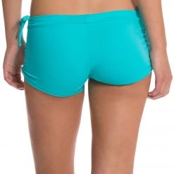 CLOTHING Onzie Side String Yoga Shorts Turquoise 10 CLOTHING Onzie Side String Yoga Shorts Turquoise