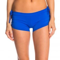 Onzie Side String Yoga Shorts Deep Royal