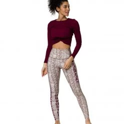 Onzie High Waisted Graphic Yoga Leggings Viper CLOTHING