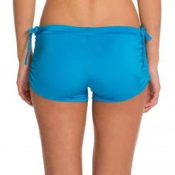 Onzie Side String Yoga Shorts Azure CLOTHING