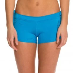 Onzie Side String Yoga Shorts Azure CLOTHING