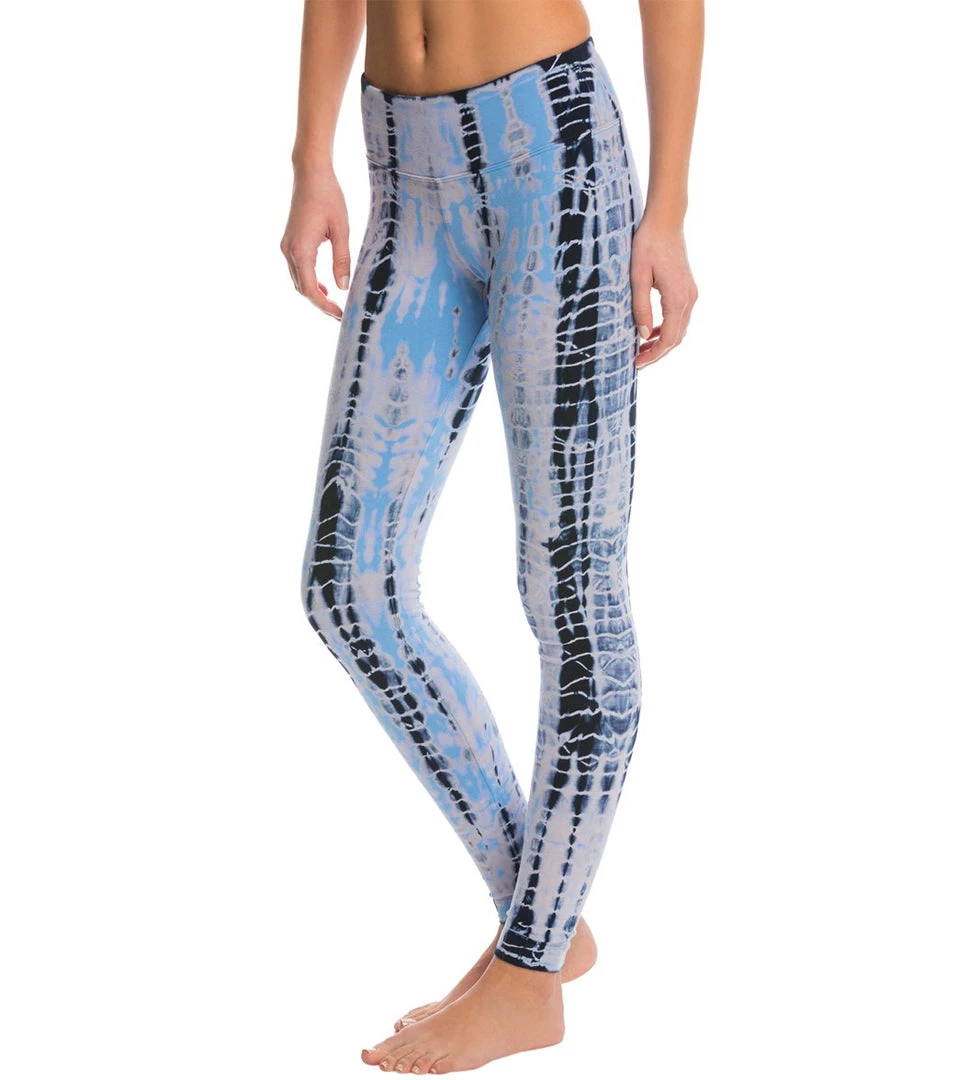 Hard Tail Flat Waist Cotton Ankle Yoga Leggings Light Blue Lizard 4 Hard Tail Flat Waist Cotton Ankle Yoga Leggings Light Blue Lizard