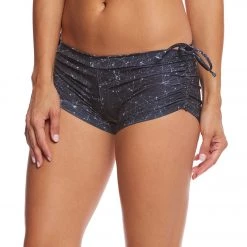 Onzie Side String Yoga Shorts Night Sky