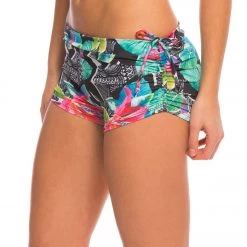 Onzie Side String Yoga Shorts Aloha CLOTHING
