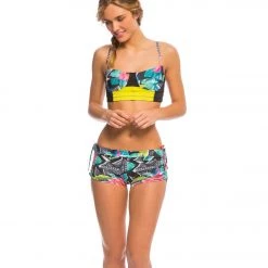 Onzie Side String Yoga Shorts Aloha CLOTHING