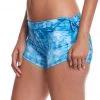 Onzie Side String Yoga Shorts Tie Dye Blue