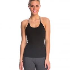 Hard Tail Freestyle Yoga Bra Tank Top Black
