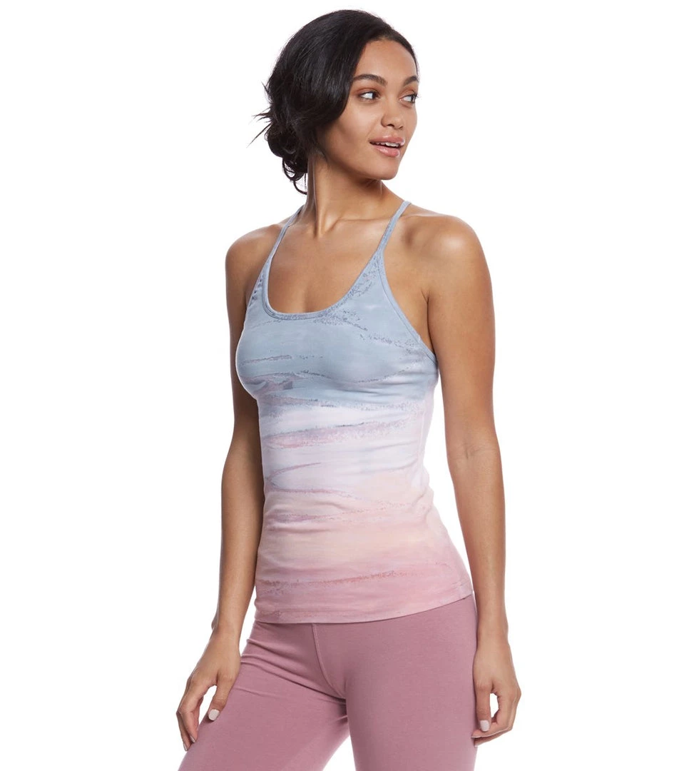 CLOTHING Hard Tail Freestyle Yoga Bra Tank Top Gray-Blue/Peach/Pink 5 CLOTHING Hard Tail Freestyle Yoga Bra Tank Top Gray-Blue/Peach/Pink