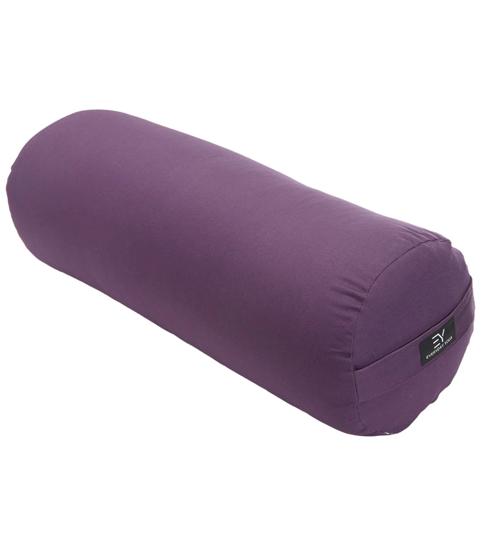YOGA MATS & PROPS Everyday Yoga High Impact Cotton Round Yoga Bolster Plum 3 YOGA MATS & PROPS Everyday Yoga High Impact Cotton Round Yoga Bolster Plum