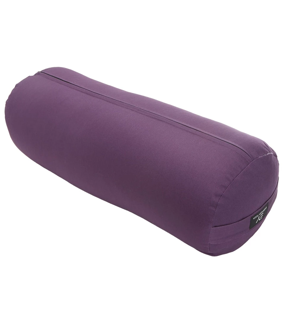 YOGA MATS & PROPS Everyday Yoga High Impact Cotton Round Yoga Bolster Plum 4 YOGA MATS & PROPS Everyday Yoga High Impact Cotton Round Yoga Bolster Plum