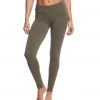 Hard Tail Flat Waist Cotton Ankle Yoga Leggings Olive CLOTHING