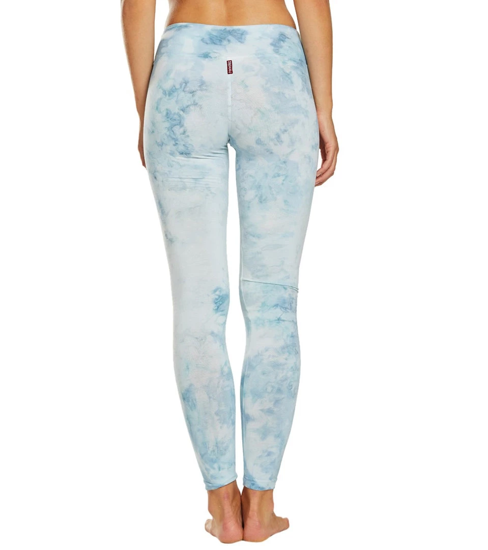 Hard Tail Flat Waist Cotton Ankle Yoga Leggings Moonstone Ombre Lava CLOTHING 5 Hard Tail Flat Waist Cotton Ankle Yoga Leggings Moonstone Ombre Lava CLOTHING