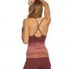 Hard Tail Freestyle Yoga Bra Tank Top Red/Pink Rainbow Horizon CLOTHING