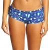 Onzie Side String Yoga Shorts Blue Geode