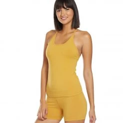 CLOTHING Hard Tail Freestyle Yoga Bra Tank Top Honeygold