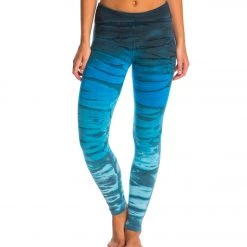 Hard Tail Flat Waist Cotton Ankle Yoga Leggings Rainbow Horizon 34 CLOTHING