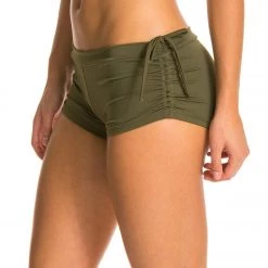 CLOTHING Onzie Side String Yoga Shorts Olive