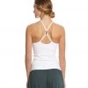 CLOTHING Hard Tail Freestyle Yoga Bra Tank Top White