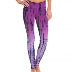 Hard Tail Flat Waist Cotton Ankle Yoga Leggings Berry/Navy Lizard CLOTHING