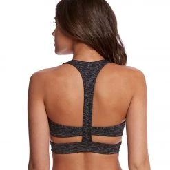 Onzie Wrap Yoga Sports Bra Heather Gray