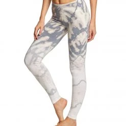 Hard Tail Flat Waist Cotton Ankle Yoga Leggings Gray/White Rainbow Horizon 10 Hard Tail Flat Waist Cotton Ankle Yoga Leggings Gray/White Rainbow Horizon