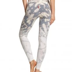 Hard Tail Flat Waist Cotton Ankle Yoga Leggings Gray/White Rainbow Horizon 11 Hard Tail Flat Waist Cotton Ankle Yoga Leggings Gray/White Rainbow Horizon