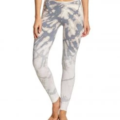 Hard Tail Flat Waist Cotton Ankle Yoga Leggings Gray/White Rainbow Horizon 15 Hard Tail Flat Waist Cotton Ankle Yoga Leggings Gray/White Rainbow Horizon