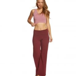 Hard Tail Contour Rolldown Wide Leg Yoga Pants Fig