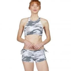 CLOTHING Onzie Side String Yoga Shorts Dust Camo