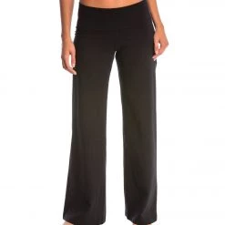 Hard Tail Contour Rolldown Wide Leg Yoga Pants Black CLOTHING