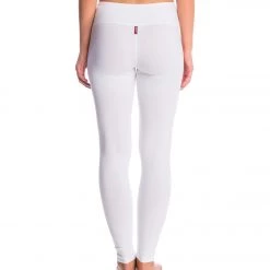 Hard Tail Flat Waist Cotton Ankle Yoga Leggings White CLOTHING