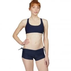 Onzie Side String Yoga Shorts Thunder