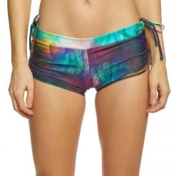 Onzie Side String Yoga Shorts Smoke And Mirror CLOTHING