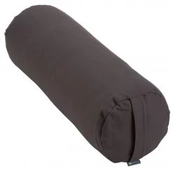NEW ARRIVALS Halfmoon Cylindrical Yoga Bolster Charcoal