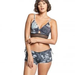 CLOTHING Onzie Side String Yoga Shorts Kyoto Noir